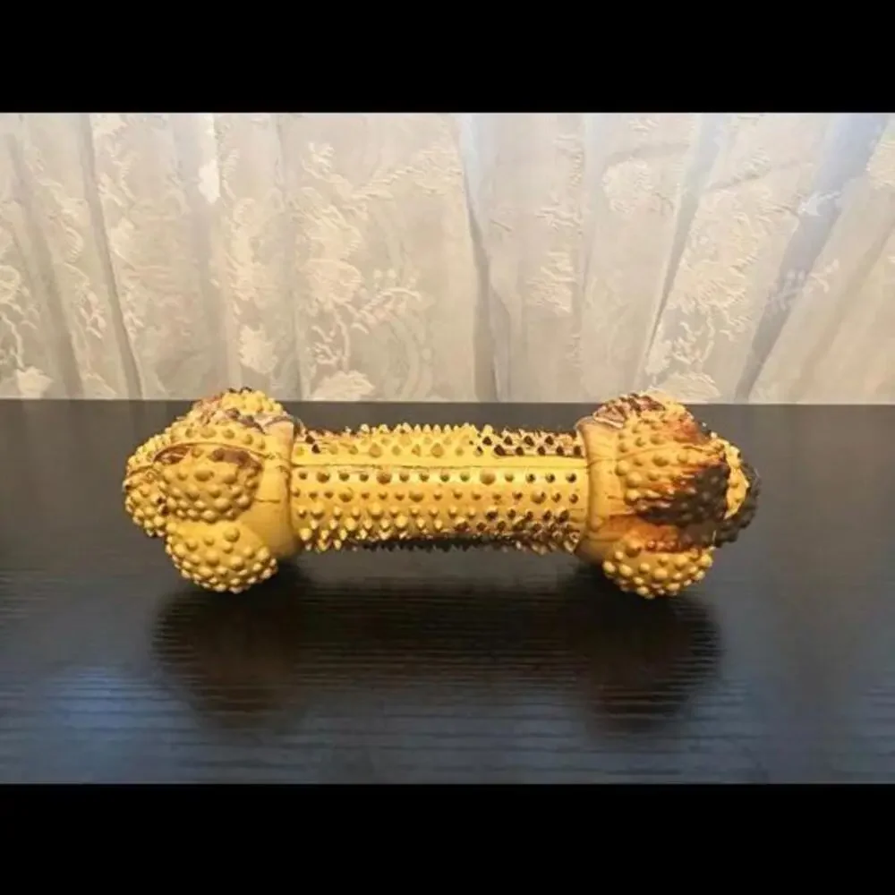 Durable Rubber Dog Chew Toy with Textured Surface